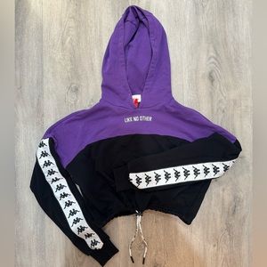 Woman’s cropped drawstring Hoodie by Kappa from Revolve- Small